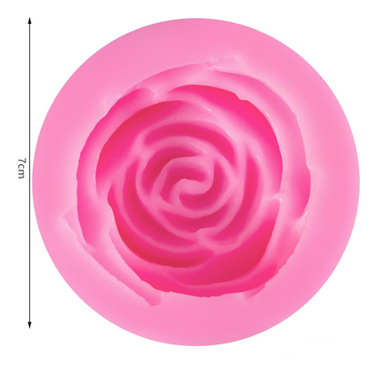 قالب سيليكون وردة جوري 7 سم Flower Fondant Silicone Molds