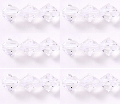 8mm - 12mm Pyramid Beads Acrylic Bicone Beads