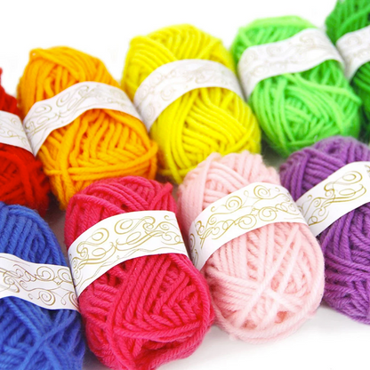 صوف اطفال مشكل 125 غرام \ 12 طبة  Kids DIY Knitting Crochet Yarns