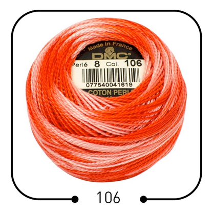 خيوط تطريز فرنسية أصلية (مونس) DMC Cotton Pearl Thread