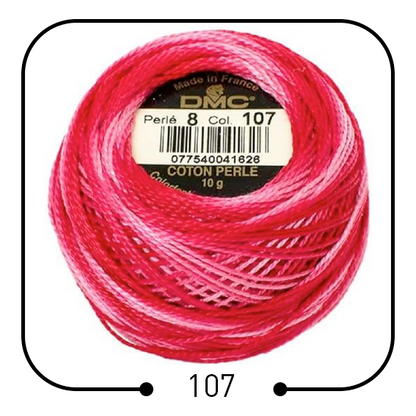 خيوط تطريز فرنسية أصلية (مونس) DMC Cotton Pearl Thread