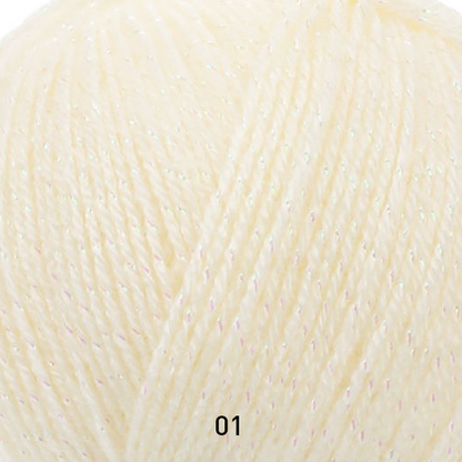 صوف مقصب Glitter knitting Yarn 100G