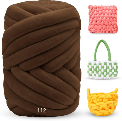 صوف كورشي خميل جدا Thick Chunky Yarn for Arm Knitting 500G