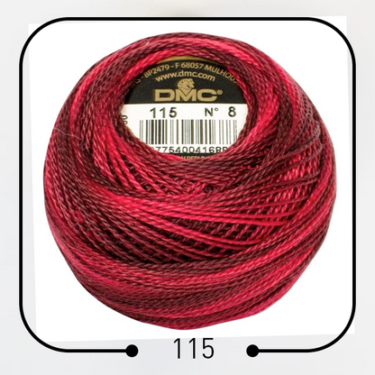 خيوط تطريز فرنسية أصلية (مونس) DMC Cotton Pearl Thread