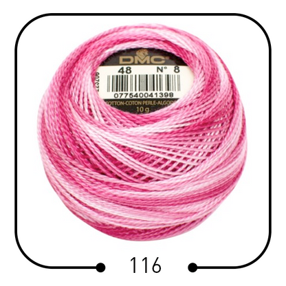 خيوط تطريز فرنسية أصلية (مونس) DMC Cotton Pearl Thread