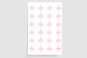 pink month stickers