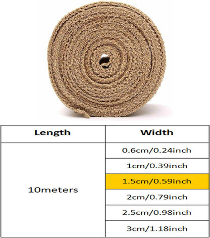 خيط خيش طبيعي بعدة الوان Natural Burlap Rope