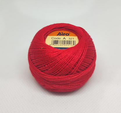 Airo High-End Lace Thread, 10g Cotton Embroidery Thread