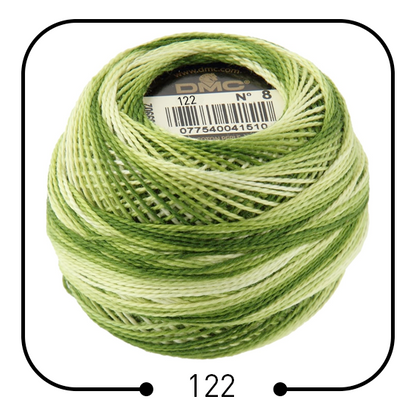 خيوط تطريز فرنسية أصلية (مونس) DMC Cotton Pearl Thread