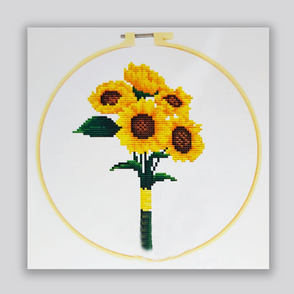 قطع تطريز مع طارة Embroidery Kit with Hoop Rings