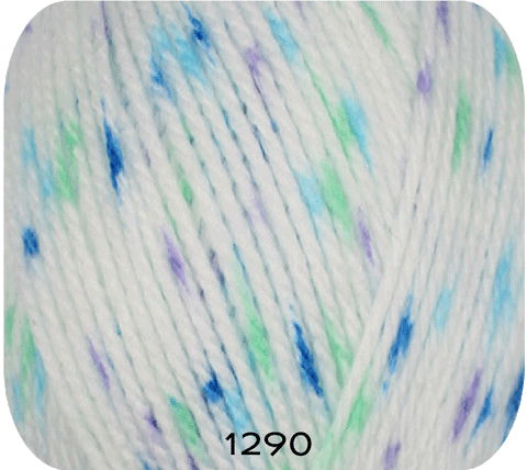White1290 ابيض/ازرق-فستقي- ليلكي
