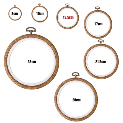 طارة تطريز جلد -دائري وبيضاوي Hoop Ring Plastic Cross Stitch Hoops