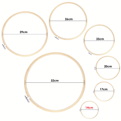 طارة خشب زان تركي للتطريز Beechwood Frame Embroidery Hoop