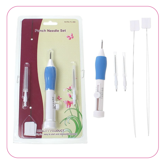 كرت ابر نافر زرقاء خميلة Magic Embroidery Pen/Punch Needle Set