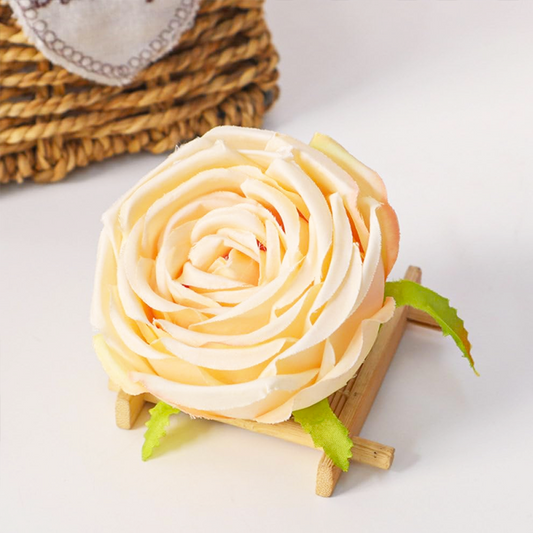 ورد جوري ببيوني كبير سكري \50 حبة Stemless Artificial Flowers