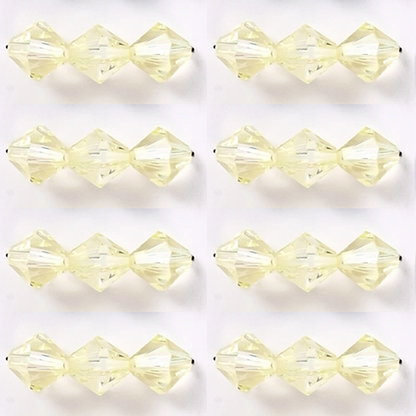 8mm - 12mm Pyramid Beads Acrylic Bicone Beads