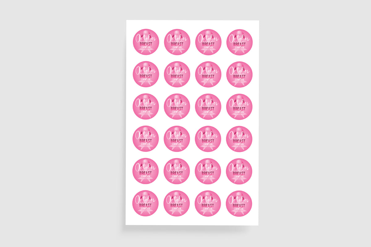 pink month stickers