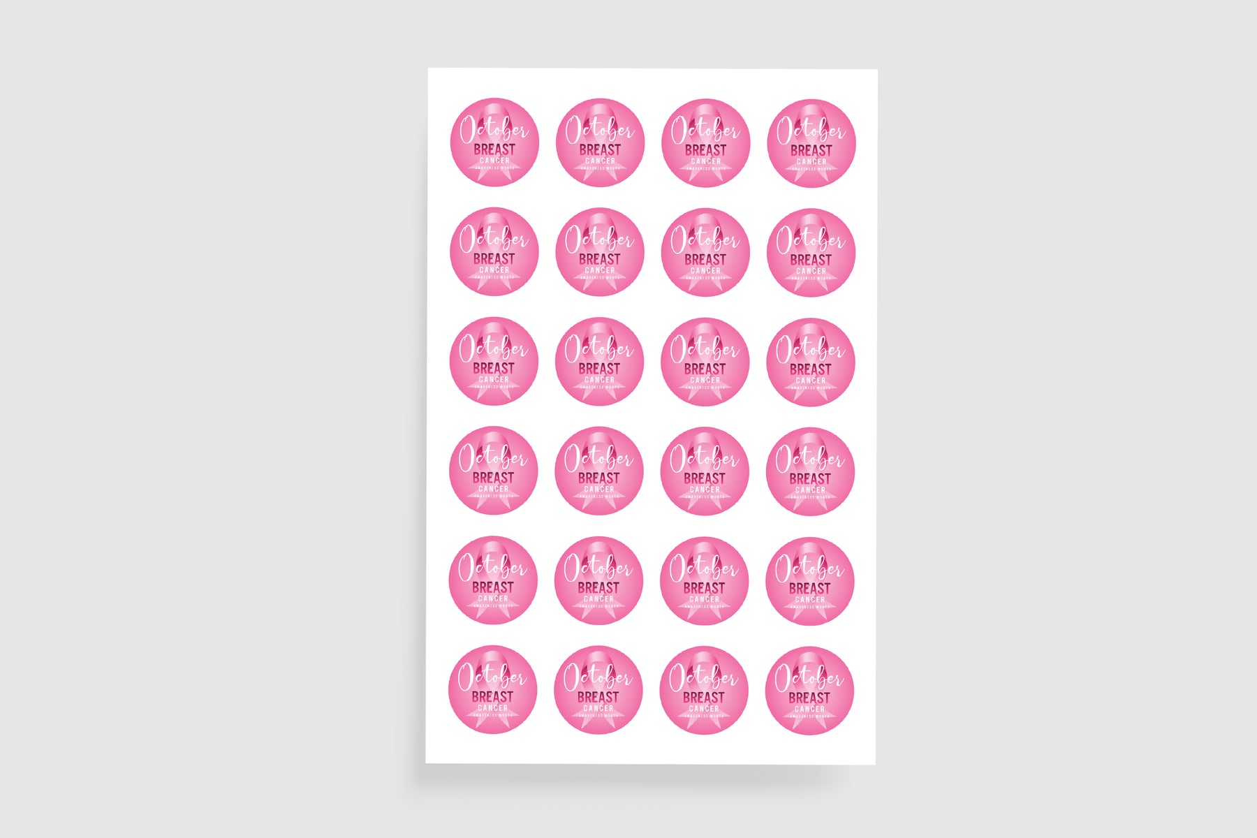 pink month stickers