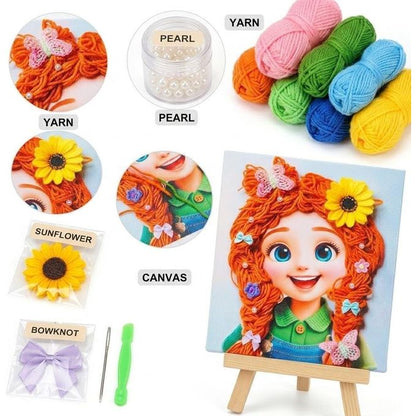 لوحات رسم بالخيوط خماسية الأبعاد للأطفال 23 * 30 سم