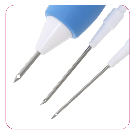 كرت ابر نافر زرقاء خميلة Magic Embroidery Pen/Punch Needle Set