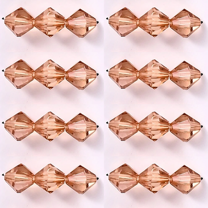 8mm - 12mm Pyramid Beads Acrylic Bicone Beads