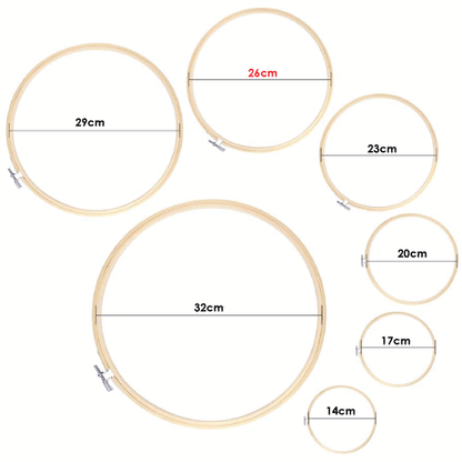 طارة خشب زان تركي للتطريز Beechwood Frame Embroidery Hoop