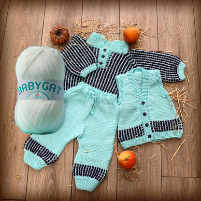 صوف بيبجات وسط Ashhab BabyGate Yarn 100G