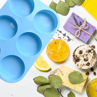 قالب سيليكون 6 دوائر   Cylinder Silicone Molds