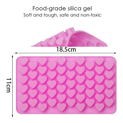 قالب سيليكون قلوب صغيرة Silicone Mini Heart Molds