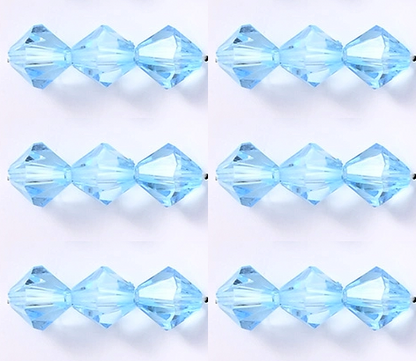 8mm - 12mm Pyramid Beads Acrylic Bicone Beads