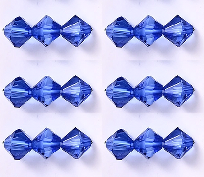 8mm - 12mm Pyramid Beads Acrylic Bicone Beads