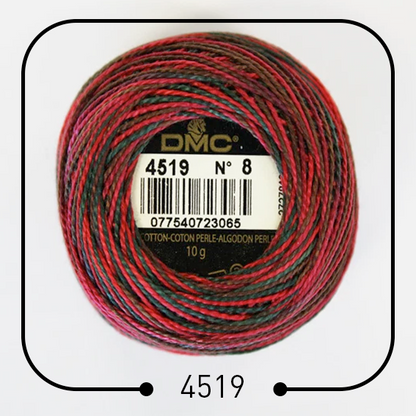 خيوط تطريز فرنسية أصلية (مونس) DMC Cotton Pearl Thread