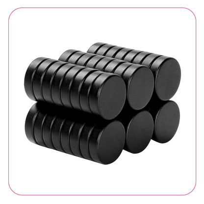 مغناطيس مدور اسود  Magnets, Round  Multi-Use  in Home (Black)
