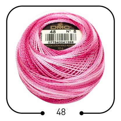 خيوط تطريز فرنسية أصلية (مونس) DMC Cotton Pearl Thread