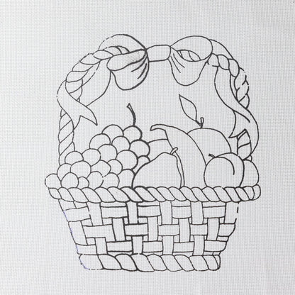 ايتامين مرسوم تطريز سلة فواكة