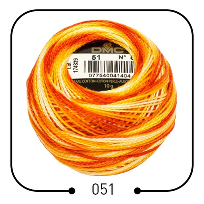 خيوط تطريز فرنسية أصلية (مونس) DMC Cotton Pearl Thread