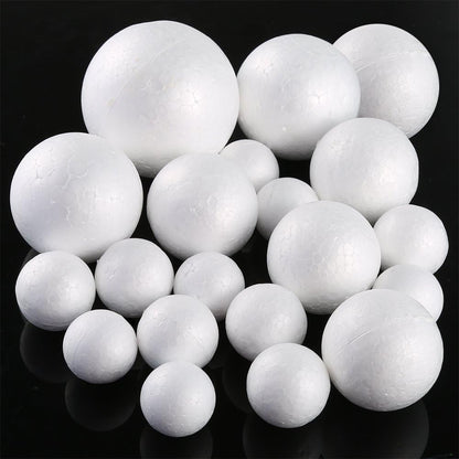 طابات كلكل - فلين White Foam Balls Polystyrene Craft Balls Art Decoration