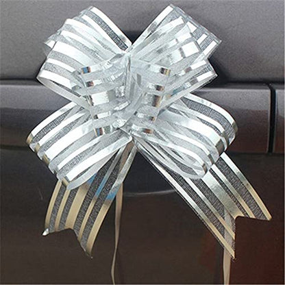 شبر سحب للهدايا Colour Pull Bow Organza Striped Ribbon