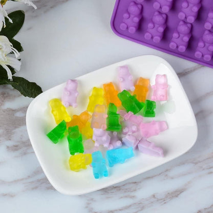قالب سيليكون دببة صغار Gummy Molds Bear Candy Silicone
