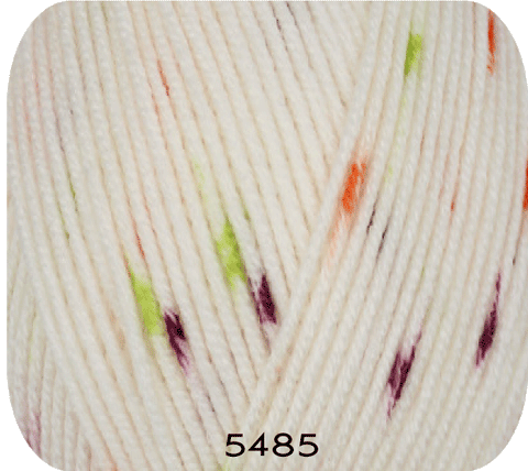White-5485 ابيض/اخضر-برتقالي-ليلكي