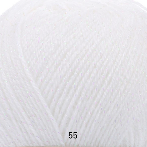 White With Glitter-55 ابيض مقصب