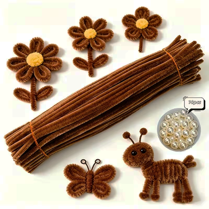 (Fuzzy Wires) Pipe Cleaners for Arts & Crafts