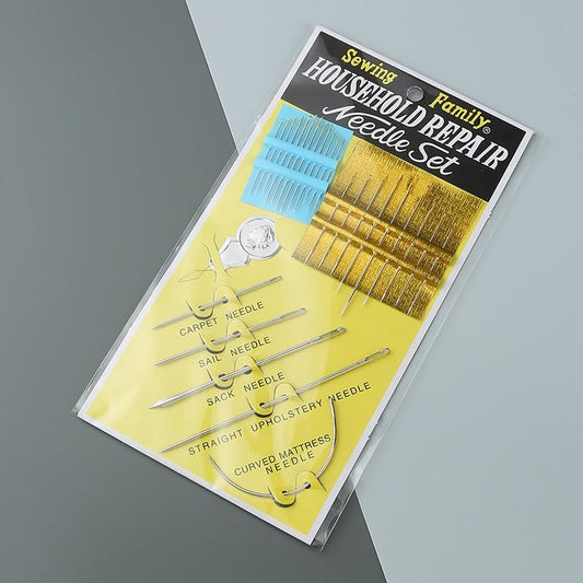 طقم ابر مشكلة مع لضامة Multi Functional Hand Sewing Needle Set