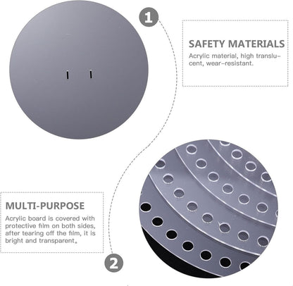 طقم لعمل شنتة كليم Round Shape Blank Base Crochet Clear Handmade Handbag