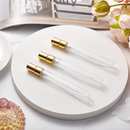 عبوات رش زجاجية مع غطاء لون ذهبي Mini Clear Spray Bottle