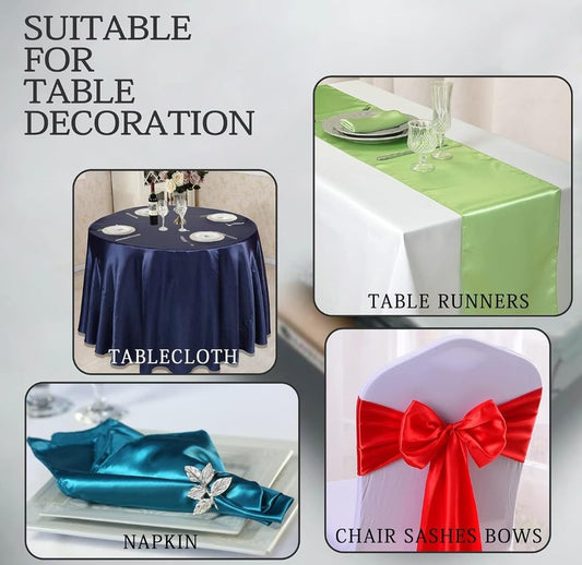 قماش ستان عرايسي عرض 160 سم Plain Silky Shine Satin Fabric Material