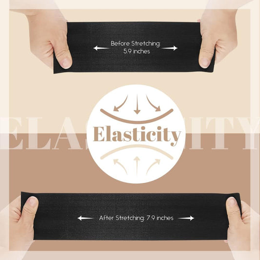 مغيط ( مطاط ) جيد  Elastic tape in black and white
