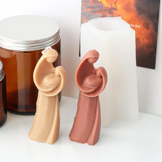 قالب سيليكون ام تحتضن طفلها - عيد الام Mother day