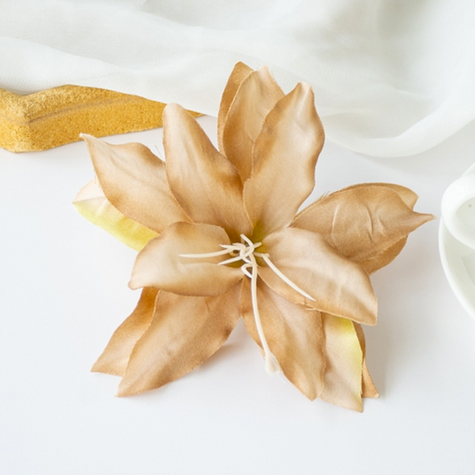 ورد كبير مع بذور بيج \ 50 حبة Flowers Silk Lily