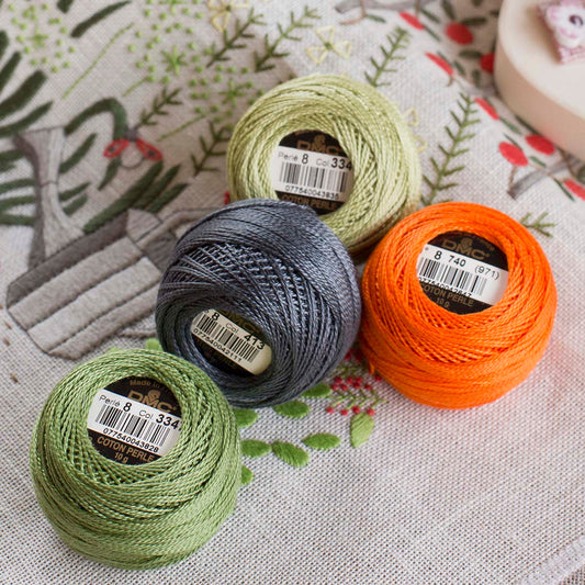 خيوط تطريز فرنسية أصلية ... (القسم الاول) DMC Cotton Pearl Thread